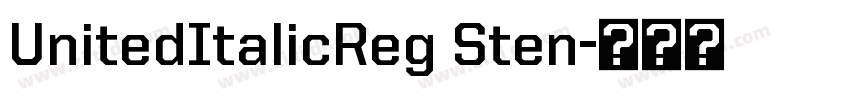 UnitedItalicReg Sten字体转换